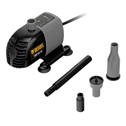 Насос фонтанный FNP18-14, 18 Вт, подъем 1,4 м, 750 л/ч, колокольчик/каскад Denzel по ценам производителя в Челябинске с доставкой по всей России