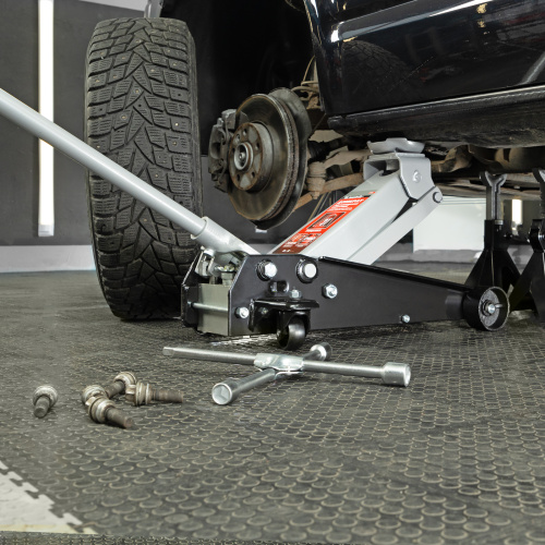 Домкрат гидравлический подкатной, 3 т, высота подъема 140-520 мм Matrix по ценам производителя в Челябинске с доставкой по всей России