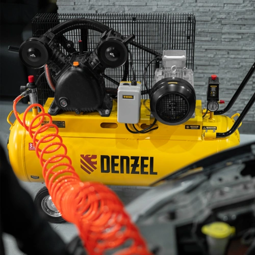 Компрессор воздушный рем. привод BCV 4000-T/100, 4,0 кВт, 100 литров, 690 л/мин Denzel по ценам производителя в Челябинске с доставкой по всей России