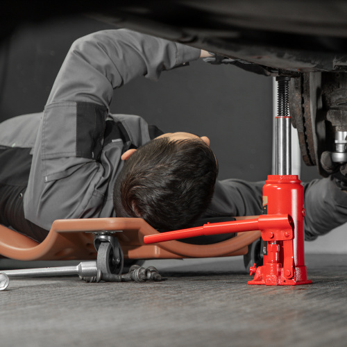 Домкрат гидравлический бутылочный, 5 т, h подъема 195-380 мм Sparta по ценам производителя в Челябинске с доставкой по всей России