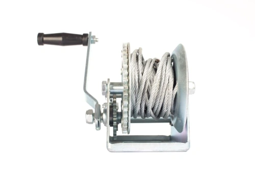 Лебедка ручная барабанная с тросом 1000кг  10м оцинкованная TOR FD по ценам производителя в Челябинске с доставкой по всей России