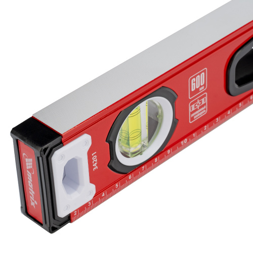 Уровень алюминиевый, фрезерованный, 3 глазка, рукоятки, 600 мм Matrix по ценам производителя в Челябинске с доставкой по всей России