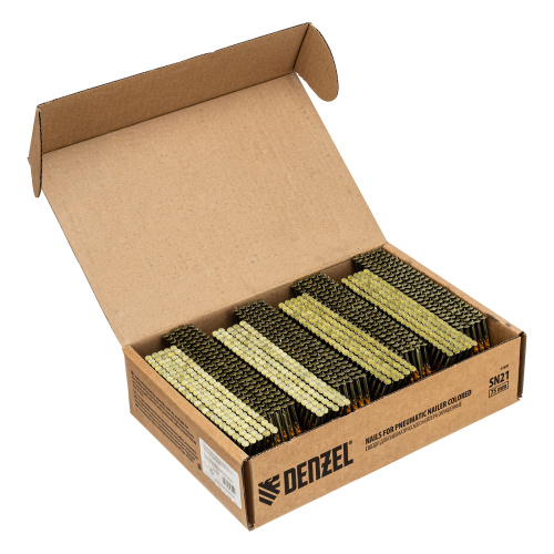 Гвозди для пнев. нейлера (крашен.) длина - 75 мм, диам. - 3,05 мм, 2000 шт. Denzel по ценам производителя в Челябинске с доставкой по всей России