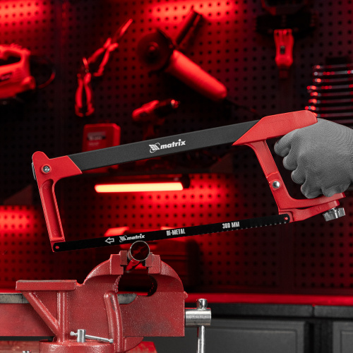 Ножовка по металлу, 300 мм, биметаллическое полотно, обрезиненная рукоятка Matrix по ценам производителя в Челябинске с доставкой по всей России