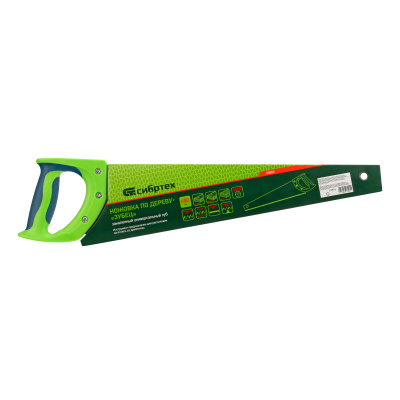 Ножовка по дереву "Зубец", 450 мм, 7-8 TPI, каленый зуб 2D, двухкомпонентная рукоятка Сибртех по ценам производителя в Челябинске с доставкой по всей России
