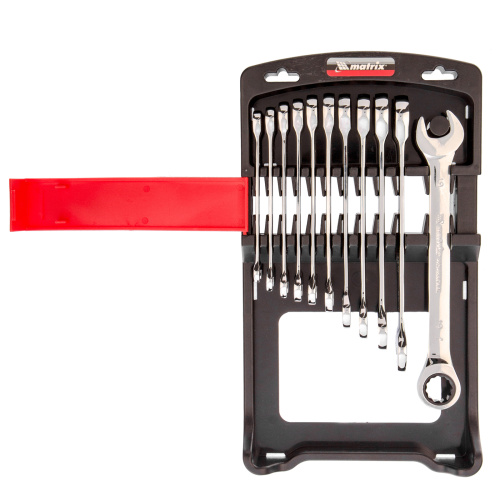 Набор ключей комбинированных, трещоточных 11 шт. Matrix по ценам производителя в Челябинске с доставкой по всей России
