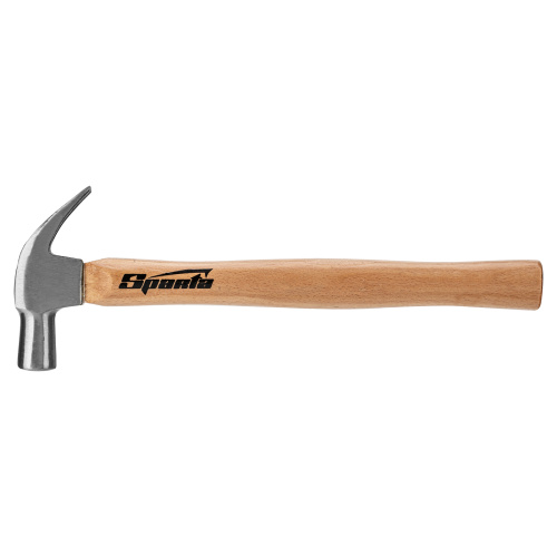 Молоток-гвоздодер, 225 г, боек 22 мм, деревянная рукоятка Sparta по ценам производителя в Челябинске с доставкой по всей России