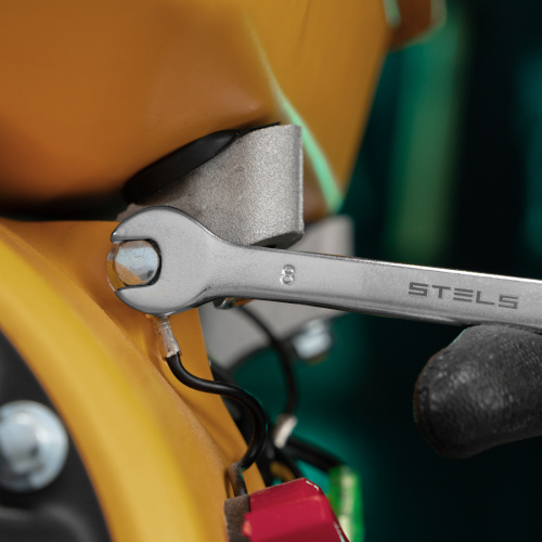 Ключ комбинированный, 8 мм, CrV, матовый хром Stels по ценам производителя в Челябинске с доставкой по всей России