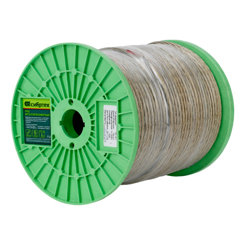 Трос металлополимерный прозрачный ПР-6.0, толщина 6.0 мм, катушка 150 метров Сибртех по ценам производителя в Челябинске с доставкой по всей России