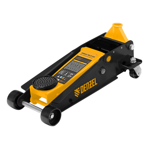 Домкрат гидравлический подкатной 3 т, с фиксатором, быстрый подъем, 135-480 мм, профессиональный Denzel по ценам производителя в Челябинске с доставкой по всей России