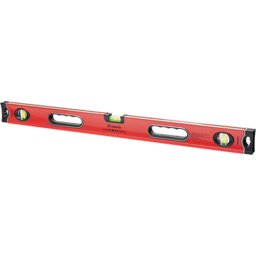 Уровень алюминиевый, 1500 мм, 3 глазка, ударопрочные заглушки, двухкомпонентные ручки Matrix ProFI по ценам производителя в Челябинске с доставкой по всей России