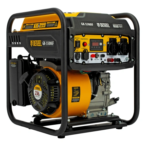 Генератор инверторный GK-5500iF, 5,5 кВт, 230 В, ручной старт DENZEL по ценам производителя в Челябинске с доставкой по всей России
