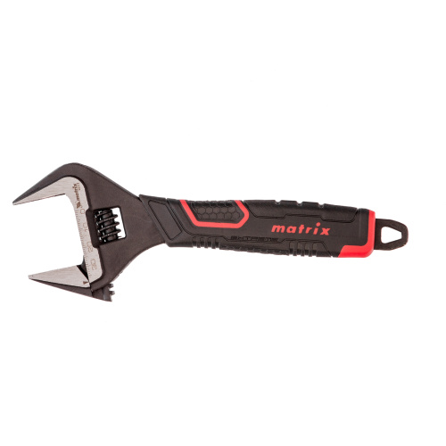 Ключ разводной, тонкие губки, фосфатированный, двухкомпонентная рукоятка, 200 мм, PRO Matrix по ценам производителя в Челябинске с доставкой по всей России