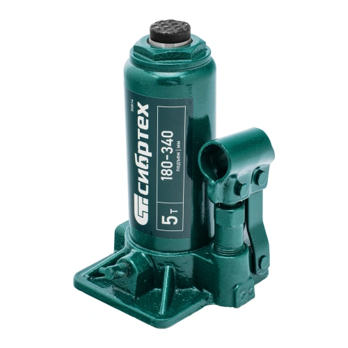 Домкрат гидравлический бутылочный, 5 т, 180-340 мм, в пласт. кейсе Сибртех по ценам производителя в Челябинске с доставкой по всей России