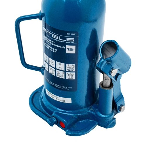 Домкрат гидравлический бутылочный, 12 т, h подъема 227-457 мм Stels по ценам производителя в Челябинске с доставкой по всей России