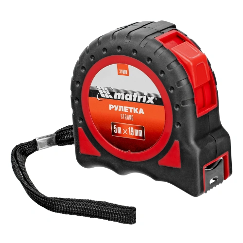 Рулетка Strong,5 м х 19 мм,обрезиненный корпус Matrix по ценам производителя в Челябинске с доставкой по всей России