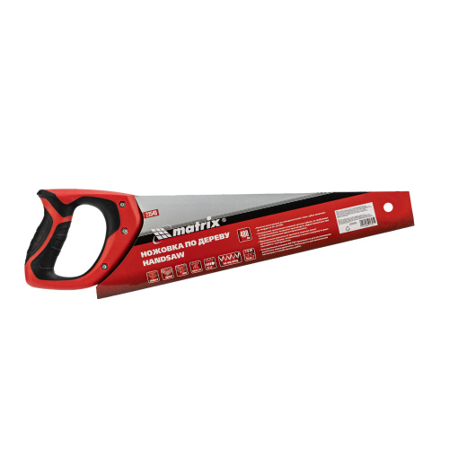 Ножовка по дереву, 400 мм, 7-8 TPI, зуб-3D, каленый зуб, двухкомпонентная рукоятка Matrix по ценам производителя в Челябинске с доставкой по всей России