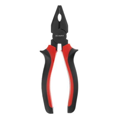 Плоскогубцы комбинированные Black Nickel, 160 мм, двухкомпонентные рукоятки Matrix по ценам производителя в Челябинске с доставкой по всей России