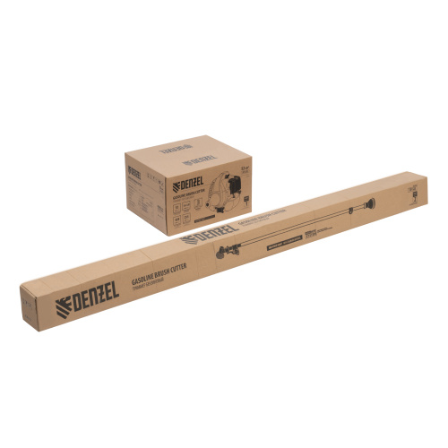 Триммер бензиновый DT-52E, 52 см3, неразъемная штанга, электростартер, состоит из 2 частей Denzel по ценам производителя в Челябинске с доставкой по всей России