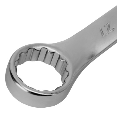 Ключ комбинированный, 27 мм, CrV, матовый хром Stels по ценам производителя в Челябинске с доставкой по всей России