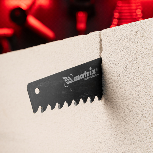 Ножовка по пенобетону, 500 мм, защитное покрытие, твердосплавные напайки на зубья, двухкомпонентная рукоятка Matrix по ценам производителя в Челябинске с доставкой по всей России