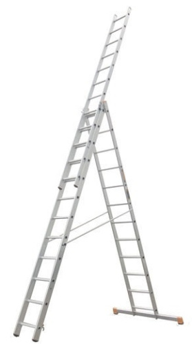 Лестница 3-х секционная алюминиевая 3*13 по ценам производителя в Челябинске с доставкой по всей России