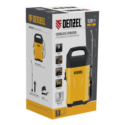 Опрыскиватель аккумуляторный D-8LI, 8 л, 12 В, 2 Ач Denzel по ценам производителя в Челябинске с доставкой по всей России