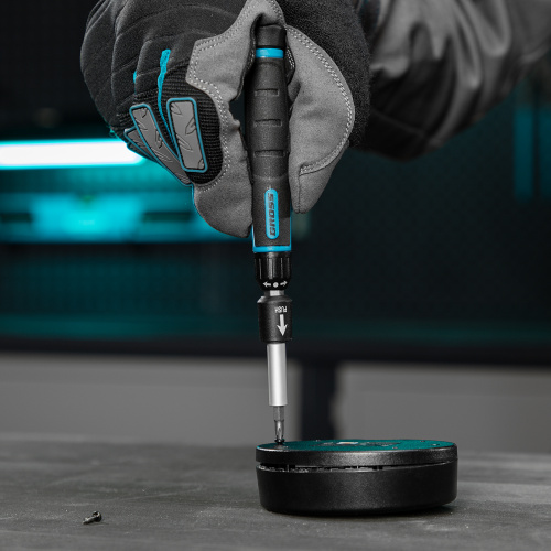 Отвертка с набором бит и торцевых головок для точных работ, гибкий привод, 48 шт, CrMo Gross по ценам производителя в Челябинске с доставкой по всей России