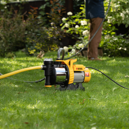 Садовый поверхностный насос GP1100SS, 1100 Вт, 4000 л/ч, подъем 45 м, пластик Denzel по ценам производителя в Челябинске с доставкой по всей России