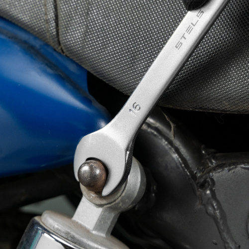 Ключ комбинированный, 16 мм, CrV, матовый хром Stels по ценам производителя в Челябинске с доставкой по всей России