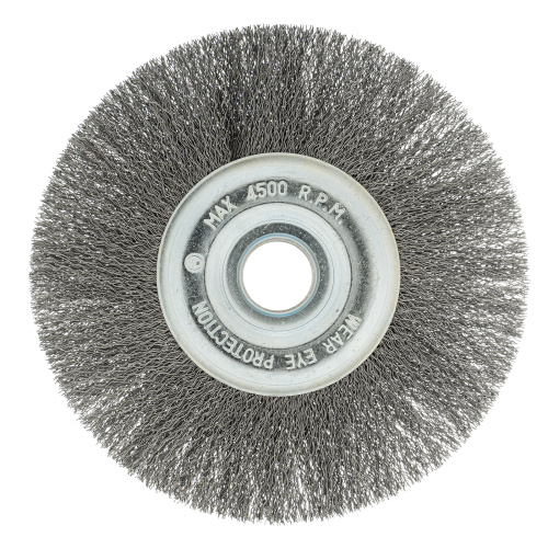 Щетка для УШМ, 175 мм, посадка 22.2 мм, плоская, витая проволока 0.3 мм Сибртех по ценам производителя в Челябинске с доставкой по всей России