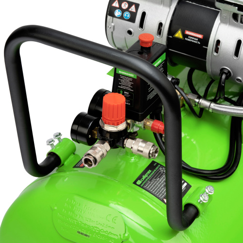 Компрессор безмаслянный малошумный МБ 2250/100, 2250 Вт, 100л, 400 л/мин Сибртех по ценам производителя в Челябинске с доставкой по всей России