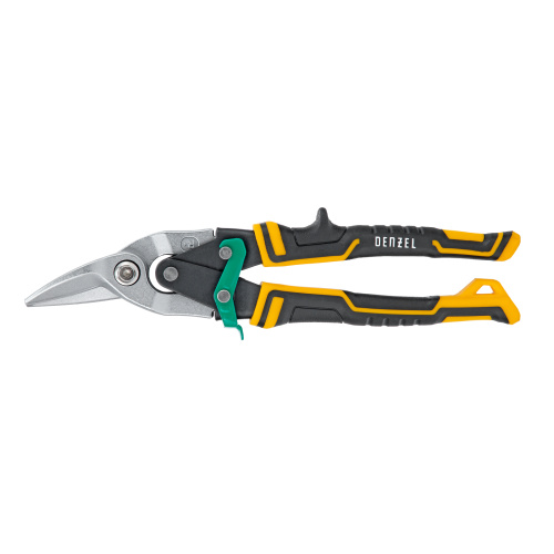 Ножницы по металлу, 270 мм, прямой и правый рез, сталь-СrMo, трехкомпонентные рукоятки Denzel по ценам производителя в Челябинске с доставкой по всей России