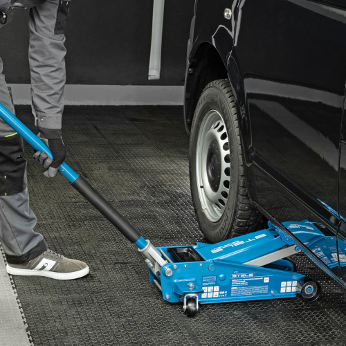 Домкрат гидравлический подкатной, 3 т, 120-450 мм, быстрый подъем, проф. Stels по ценам производителя в Челябинске с доставкой по всей России