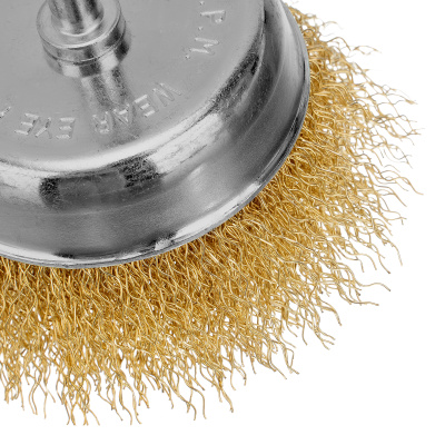 Набор щеток для дрели, 2 шт, 1 плоская, 100 мм, 1 "чашка", 75 мм, со шпильками Matrix по ценам производителя в Челябинске с доставкой по всей России