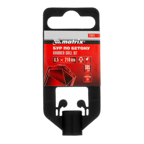 Бур по бетону, 6.5 x 210 мм, SDS Plus Matrix по ценам производителя в Челябинске с доставкой по всей России