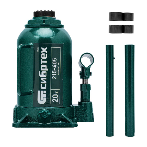 Домкрат гидравлический бутылочный, 20 т, 215-405 мм Сибртех по ценам производителя в Челябинске с доставкой по всей России