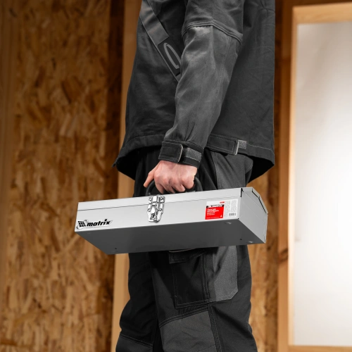 Ящик для инструмента, 410 х 154 х 95 мм, металлический Matrix по ценам производителя в Челябинске с доставкой по всей России