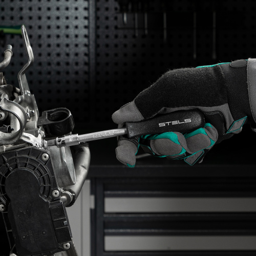 Набор инструментов, 1/2", 1/4", CrV, пластиковый кейс 76 предметов Stels по ценам производителя в Челябинске с доставкой по всей России