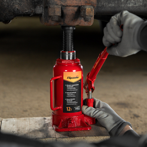 Домкрат гидравлический бутылочный, 12 т, h подъема 210-400 мм Sparta по ценам производителя в Челябинске с доставкой по всей России