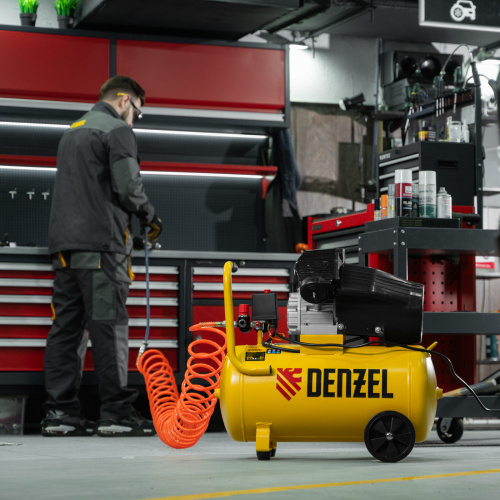 Компрессор воздушный прям. привод DCV1800/50, 1,8 кВт, 50 литров, 320 л/мин Denzel по ценам производителя в Челябинске с доставкой по всей России