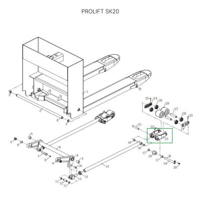 Рычаг силового блока для тележек SK20 по ценам производителя в Челябинске с доставкой по всей России