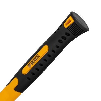 Киянка резиновая, 16 oz, черно-белая резина, фибергласовая рукоятка Denzel по ценам производителя в Челябинске с доставкой по всей России