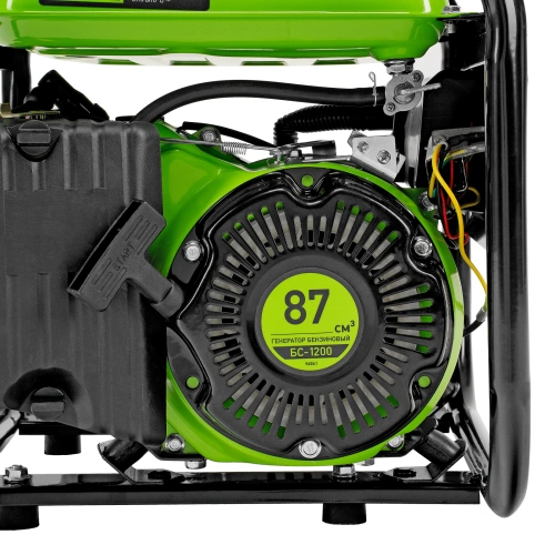 Генератор бензиновый БС-1200, 1 кВт, 230 В, четырехтактный, 5.5 л, ручной стартер Сибртех по ценам производителя в Челябинске с доставкой по всей России