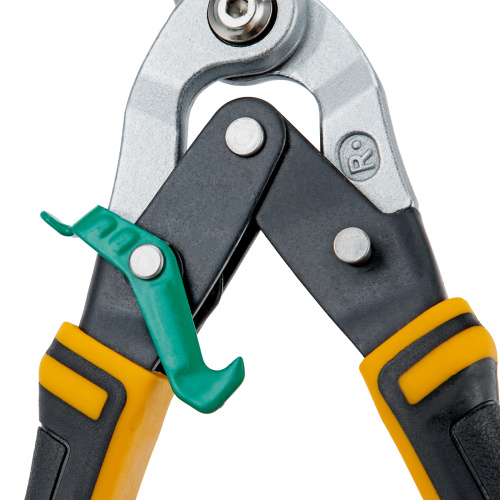 Ножницы по металлу, 270 мм, прямой и правый рез, сталь-СrMo, трехкомпонентные рукоятки Denzel по ценам производителя в Челябинске с доставкой по всей России