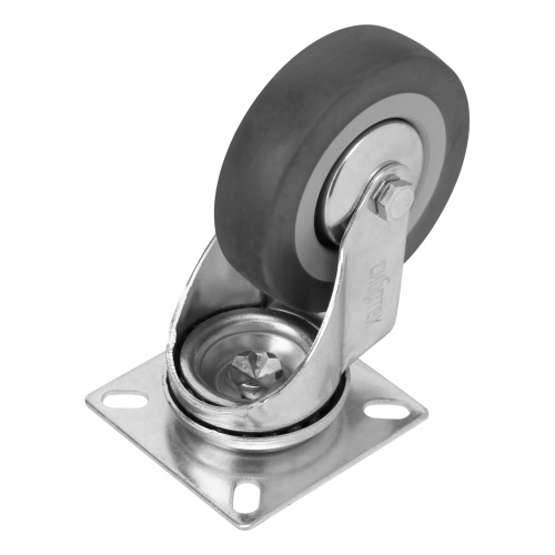 Колесо поворотное D 75 мм, крепление  платформенное Сибртех по ценам производителя в Челябинске с доставкой по всей России