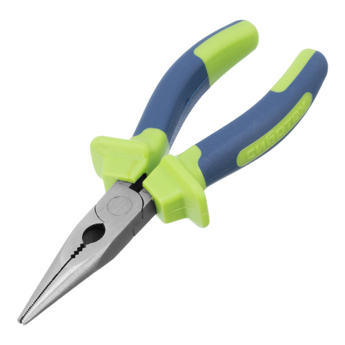 Длинногубцы прямые, 160 мм, двухкомпонентные рукоятки Сибртех по ценам производителя в Челябинске с доставкой по всей России