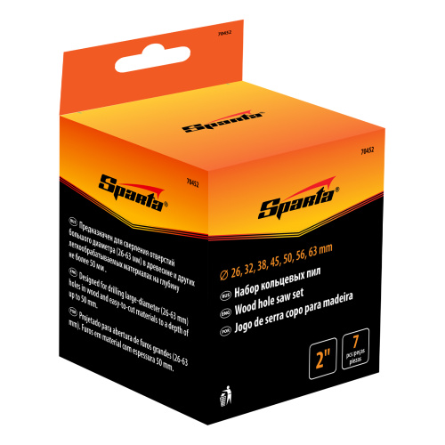 Пила кольцевая, D 26-63 мм, глубина пропила 2" Sparta по ценам производителя в Челябинске с доставкой по всей России