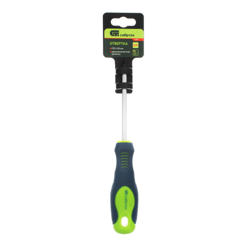 Отвертка, PZ2 х 100 мм, CrV, двухкомпонентная рукоятка Сибртех по ценам производителя в Челябинске с доставкой по всей России