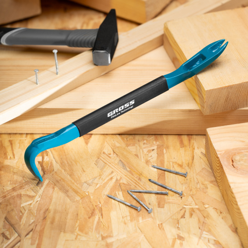 Лом-гвоздодер, обрезиненная рукоятка, 300 x 22 x 14мм Gross по ценам производителя в Челябинске с доставкой по всей России